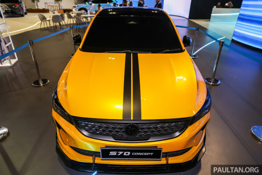 Proton S70 Concept 运动型概念车登场！金黄配色搭黑色细节化处理，配大尺寸轮毂、大尾翼、更激进外观空力套件 283988