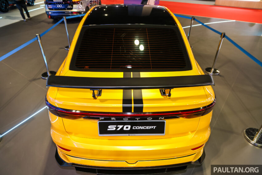 Proton S70 Concept 运动型概念车登场！金黄配色搭黑色细节化处理，配大尺寸轮毂、大尾翼、更激进外观空力套件 283990
