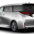Toyota Alphard 与 Vellfire 推出PHEV油电版, 定位车系旗舰, 纯电续航里程73公里, 支持50kW DC快充, 动力比HEV强