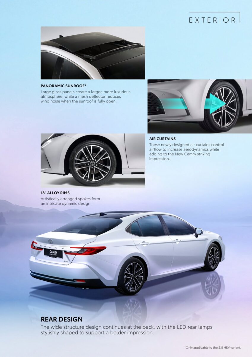 2025 Toyota Camry 2.5V 汽油版确认来马, 沿用2.5L四缸自然进气引擎+8AT变速箱, 售价22.2万, 比油电版便宜2.7万 285803