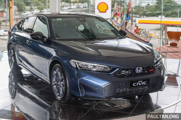 2025 Honda Civic 小改款, 全新蓝色车身外观实拍图集