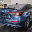 2025 Honda Civic 小改款, 全新蓝色车身外观实拍图集
