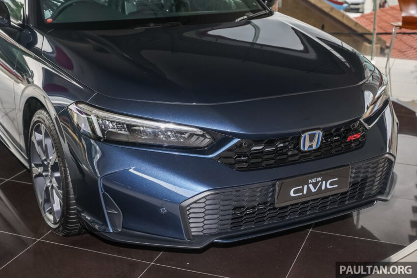 2025 Honda Civic 小改款, 全新蓝色车身外观实拍图集 287275
