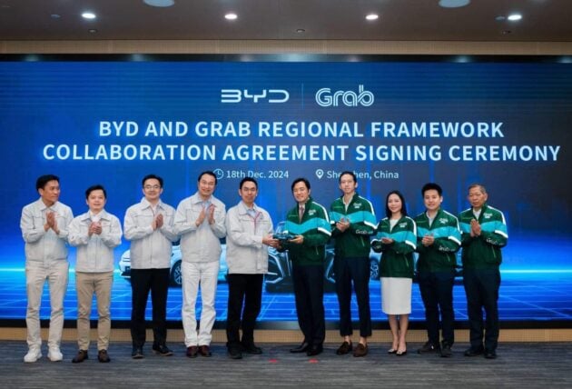 Grab 与 BYD 达成合作, 于东南亚采用后者电动车扩充车队