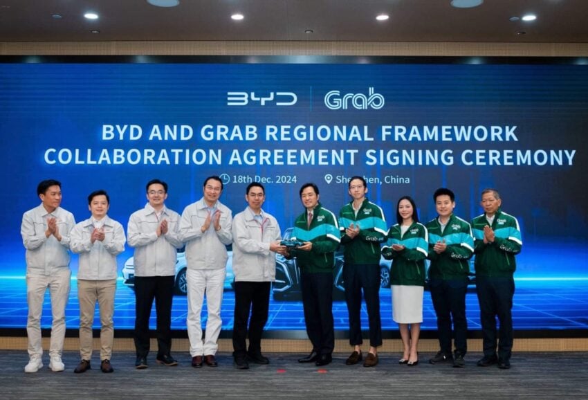 Grab 与 BYD 达成合作, 于东南亚采用后者电动车扩充车队 287113