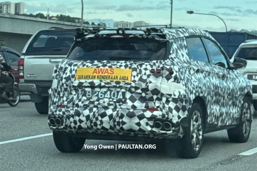 Proton X50 小改款路测再次被拍, 贯穿式尾灯, 或改为四缸 289674