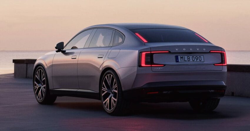 Volvo ES90 全球首发, 品牌旗舰纯电四门房车, 最长续航700公里, 最快4秒破百, 800V电动架构, 20分钟充电至80% 290725