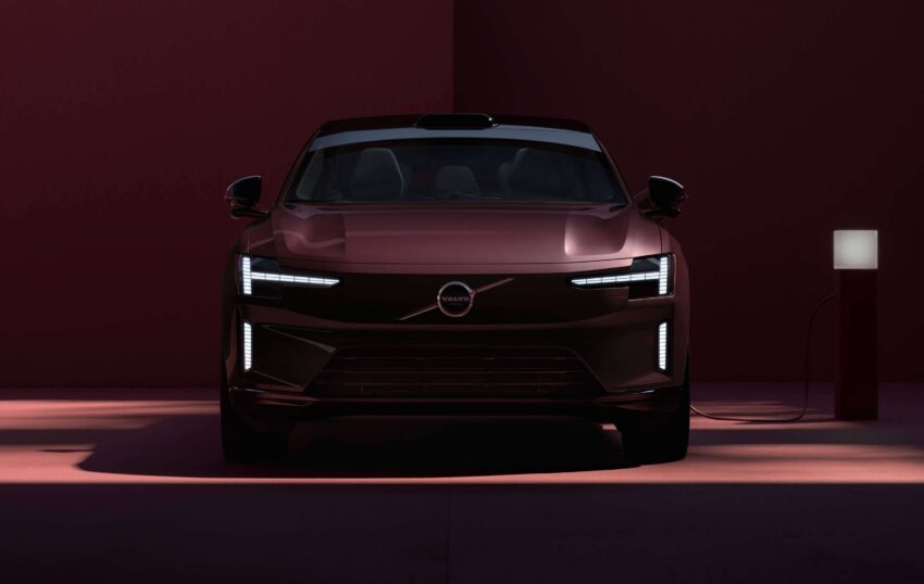 Volvo ES90 全球首发, 品牌旗舰纯电四门房车, 最长续航700公里, 最快4秒破百, 800V电动架构, 20分钟充电至80% 290785