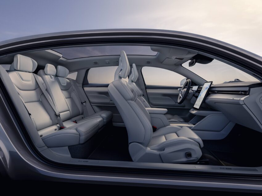 Volvo ES90 全球首发, 品牌旗舰纯电四门房车, 最长续航700公里, 最快4秒破百, 800V电动架构, 20分钟充电至80% 290798