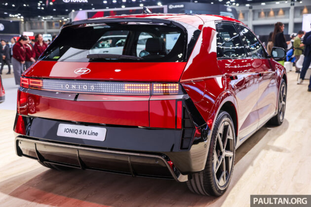 Hyundai Ioniq 5 N Line 小改款亮相泰国车展, 续航里程530公里, 7.5秒破百, 18分钟可充电到80%, 售价25.9万令吉