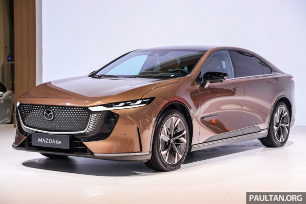 Mazda 6e 现身曼谷车展, 纯电四门房车或有机会来马?