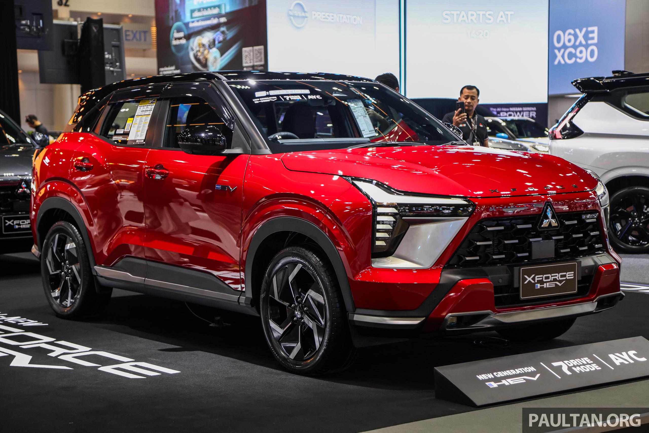 2025曼谷国际车展：Mitsubishi Xforce HEV，搭载 1.6L e:Motion 混动系统，116 PS/255 Nm，兑马币售RM118k起