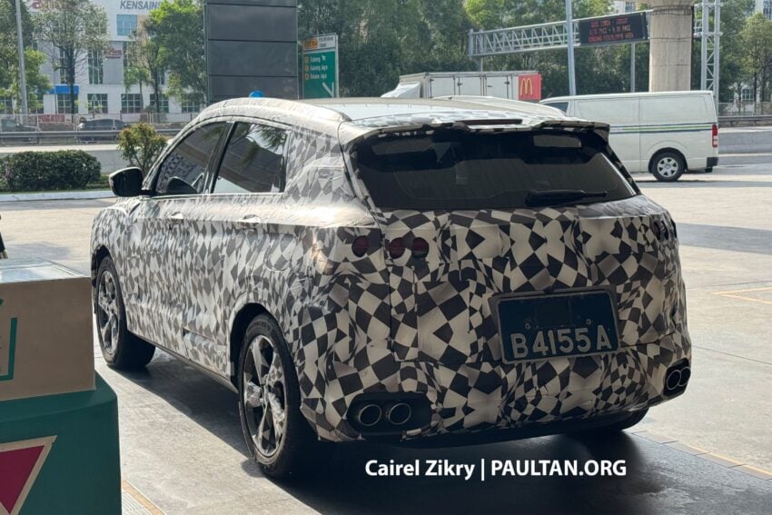 2025 Proton X50 小改款路测再次被拍, 这次后尾翼变小了 290092