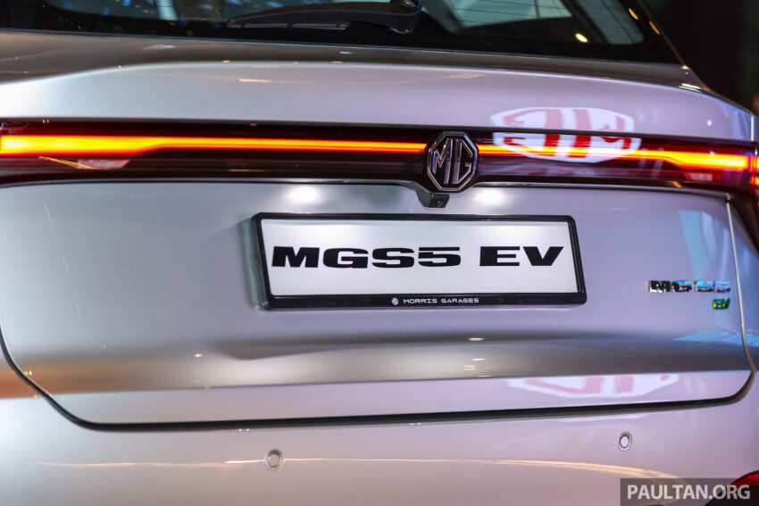 2025 MG S5 EV 本地规格确认, 单马达后驱, 标准与长续航版本, 续航最长430公里, 150kW DC快充, 预估价11.5万令吉 294010