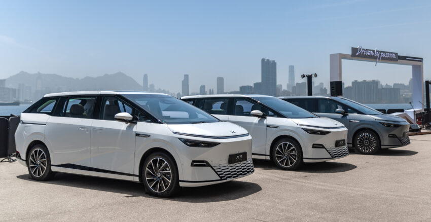 2025 小鹏 Xpeng X9 小改款国际首发, 增加电子吸附式前车门与恒定式轮毂厂徽, 续航里程达740公里, 标配图灵AI芯片 294195