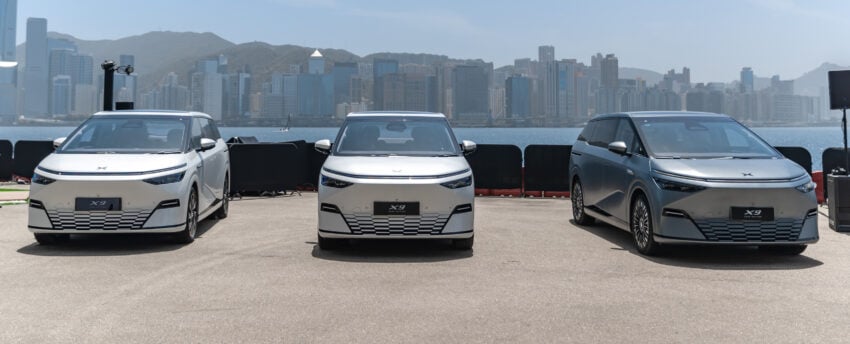 2025 小鹏 Xpeng X9 小改款国际首发, 增加电子吸附式前车门与恒定式轮毂厂徽, 续航里程达740公里, 标配图灵AI芯片 294196