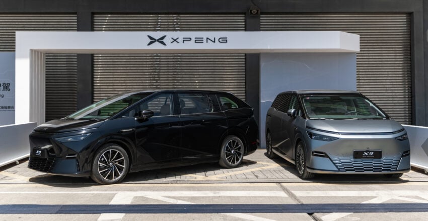 2025 小鹏 Xpeng X9 小改款国际首发, 增加电子吸附式前车门与恒定式轮毂厂徽, 续航里程达740公里, 标配图灵AI芯片 294199