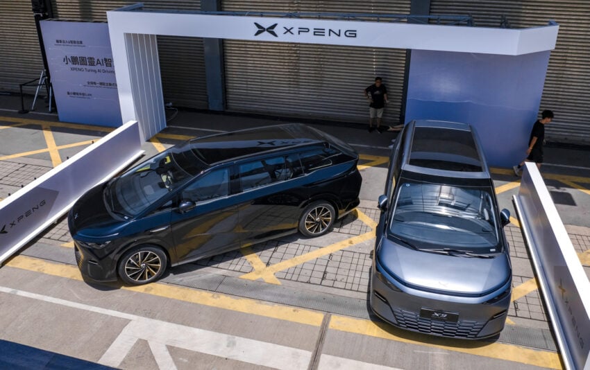 2025 小鹏 Xpeng X9 小改款国际首发, 增加电子吸附式前车门与恒定式轮毂厂徽, 续航里程达740公里, 标配图灵AI芯片 294218