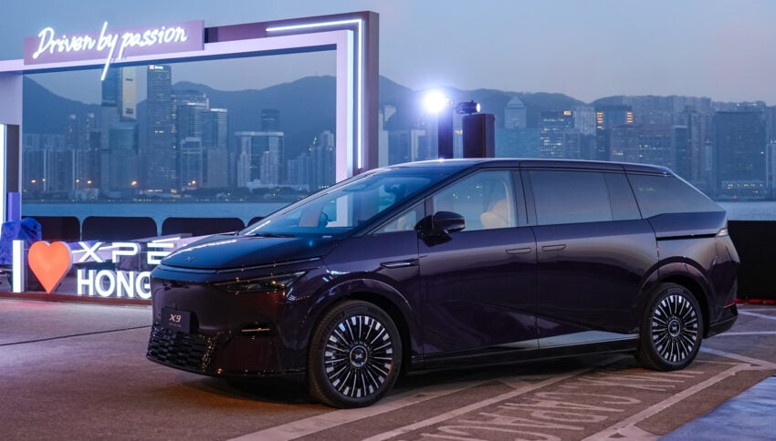 2025 小鹏 Xpeng X9 小改款国际首发, 增加电子吸附式前车门与恒定式轮毂厂徽, 续航里程达740公里, 标配图灵AI芯片 294187