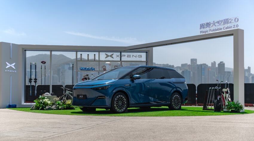 2025 小鹏 Xpeng X9 小改款国际首发, 增加电子吸附式前车门与恒定式轮毂厂徽, 续航里程达740公里, 标配图灵AI芯片 294189