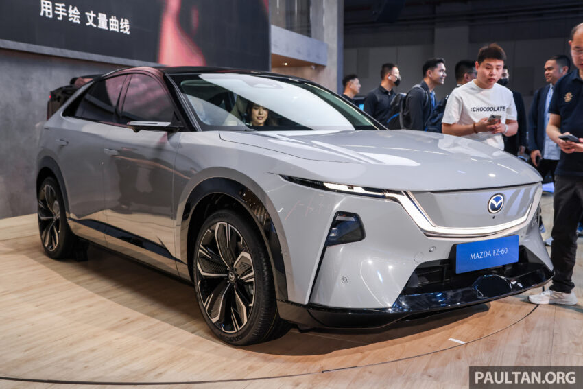 2025上海车展：Mazda EZ-60 登场！长安与 Mazda 合作下第二款面向全球市场的新能源车，发布48小时内订单破万 294798