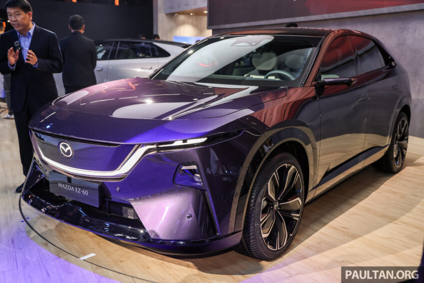2025上海车展：Mazda EZ-60 登场！长安与 Mazda 合作下第二款面向全球市场的新能源车，发布48小时内订单破万 294789