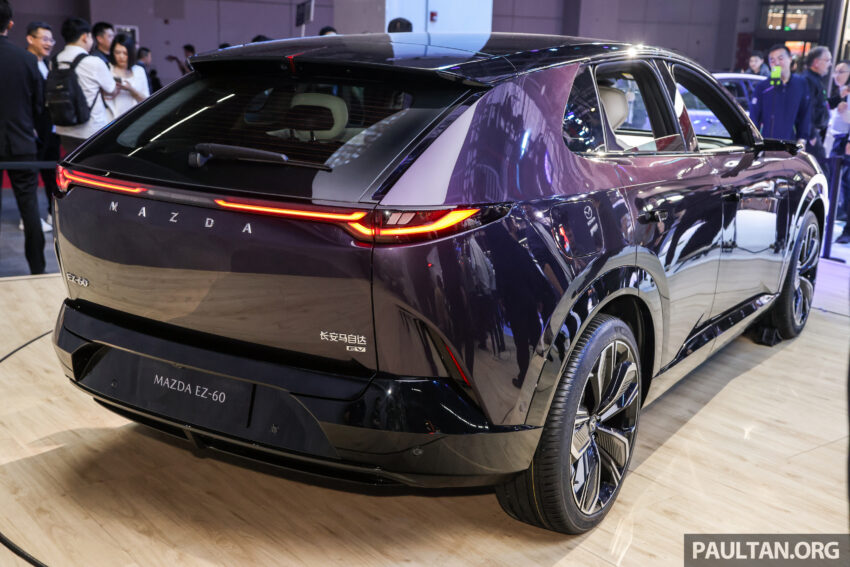 2025上海车展：Mazda EZ-60 登场！长安与 Mazda 合作下第二款面向全球市场的新能源车，发布48小时内订单破万 294790