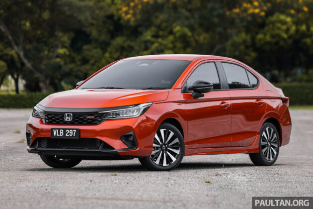 新颜色实拍图集: 2025 Honda City 新增“珍珠凤凰橘”配色, 需额外加价RM400, 四门Sedan与五门Hatchback皆可选配