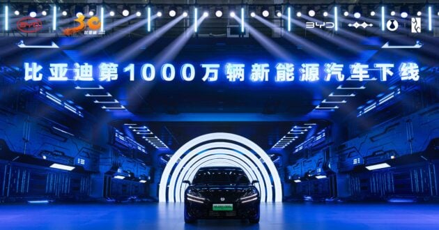 BYD 比亚迪今年首季销量破百万, 刷新国际市场销量记录