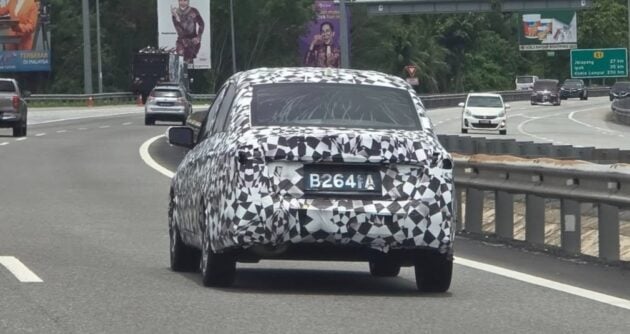 2025 Proton Saga MC3 路测再次被拍, 搭载LED头灯组?