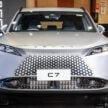 Omoda C7 大马汽车展亮相！纯汽油版本，极可能搭载与 Jaecoo J7 相同的 1.6T + AWD 动力系统，有望今年面市