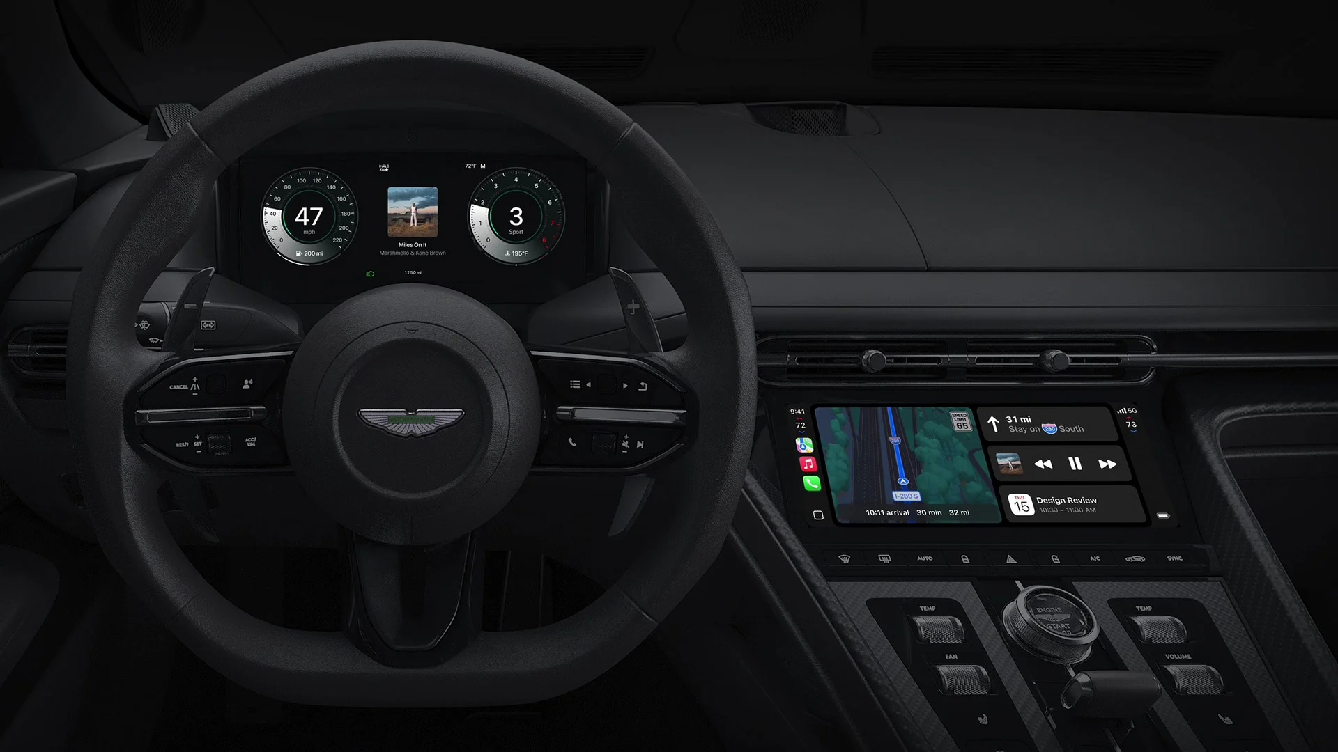 新一代 Apple CarPlay Ultra 正式登场！深度整合车辆控制功能，可掌控车内所有屏幕；Aston Martin 新车率先搭载