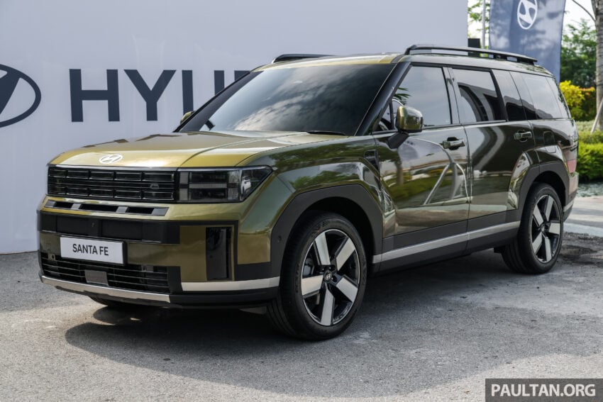 全新第五代 2025 Hyundai Santa Fe 于本地亮相！提供 1.6T 混动和 2.5T 汽油引擎两种版本，7月2日正式发布 299900