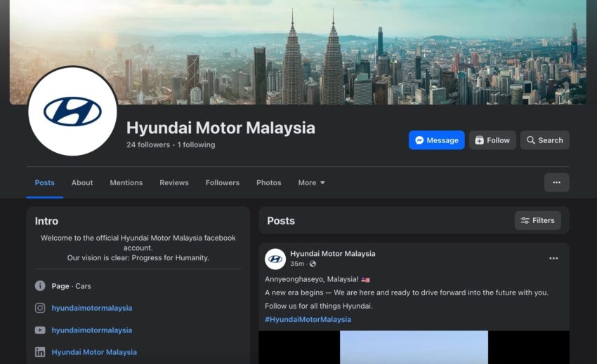 Hyundai Motor Malaysia 开设社媒新官方账号, 宣告原厂已正式接管本地市场业务, 将投入21.6亿提升本地生产线 297848