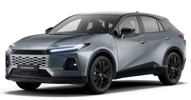 日媒称下一代 Toyota Harrier 将改变定位成一款 Coupe SUV, 车高降低, 外型更运动化, 搭载1.5L Hybrid涡轮油电