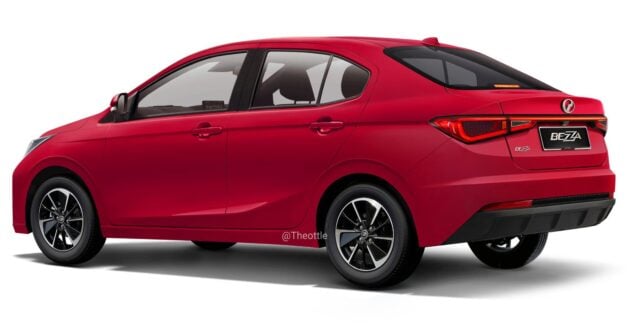 2025 Perodua Bezza 假想图, 基于 Axia 改造, 今年发布?