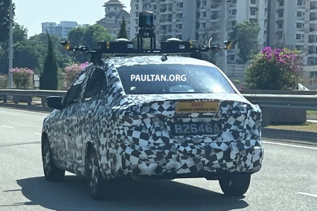 2025 Proton Saga MC3 改款再次现身被拍, 车顶搭载探测雷达与高清摄像头, 正为ADAS驾驶辅助系统进行最终调校?