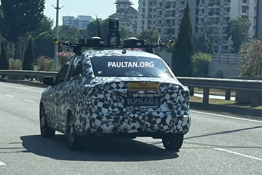 2025 Proton Saga MC3 改款再次现身被拍, 车顶搭载探测雷达与高清摄像头, 正为ADAS驾驶辅助系统进行最终调校? 302000