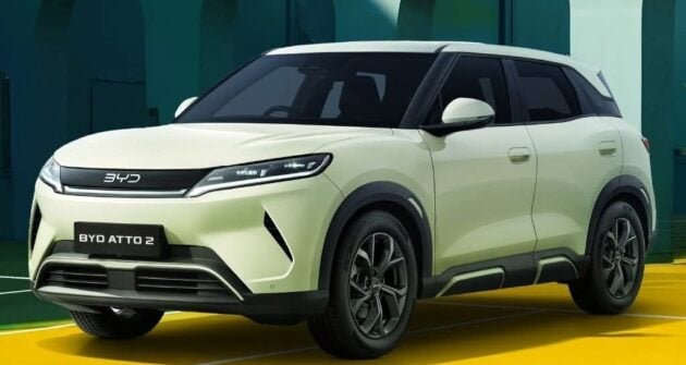 BYD Atto 2 将在本周末 PACE 2025 展销活动上首发亮相