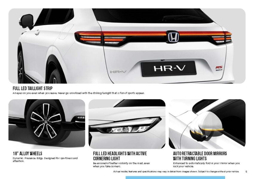 2025 Honda HR-V 小改款正式发布, 依旧同时提供1.5 NA, VTEC Turbo 与 e:HEV 油电选择, 售价从RM115,900起 302217