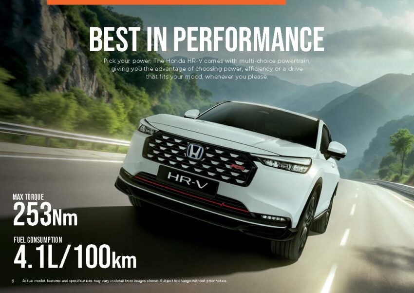 2025 Honda HR-V 小改款正式发布, 依旧同时提供1.5 NA, VTEC Turbo 与 e:HEV 油电选择, 售价从RM115,900起 302218