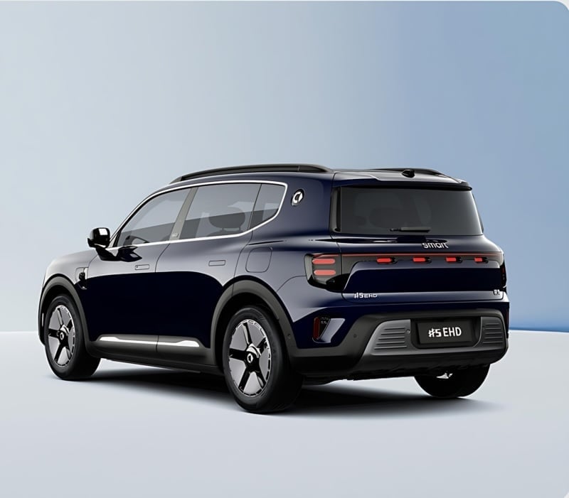 品牌首款插混，smart #5 EHD 官图曝光！续航达1,600km