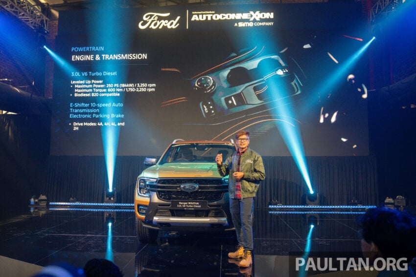 Ford Ranger Wildtrak 3.0 V6 Turbo Diesel 本地正式发布, 250PS/600Nm输出, 10AT自排变速箱, 售价19.3万令吉起 305694