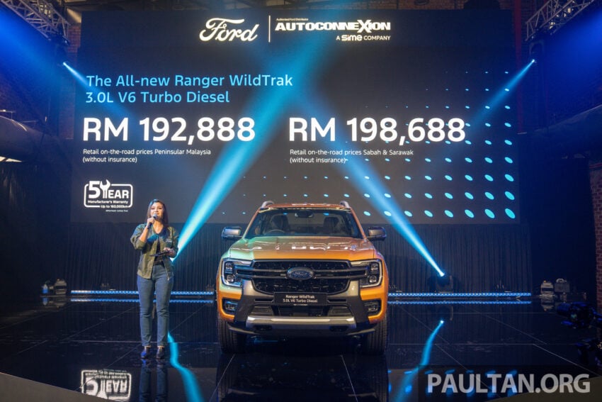 Ford Ranger Wildtrak 3.0 V6 Turbo Diesel 本地正式发布, 250PS/600Nm输出, 10AT自排变速箱, 售价19.3万令吉起 305699