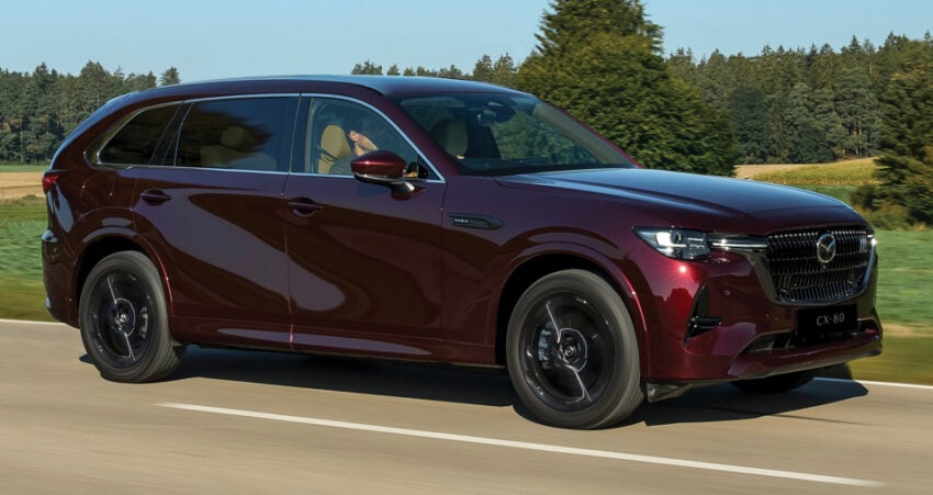 2025 Mazda CX-80 2.5G PHEV AWD 本地发布, 搭载2.5L PHEV混动系统, 综合油耗1.6L/100km, 售价33.16万令吉 306492