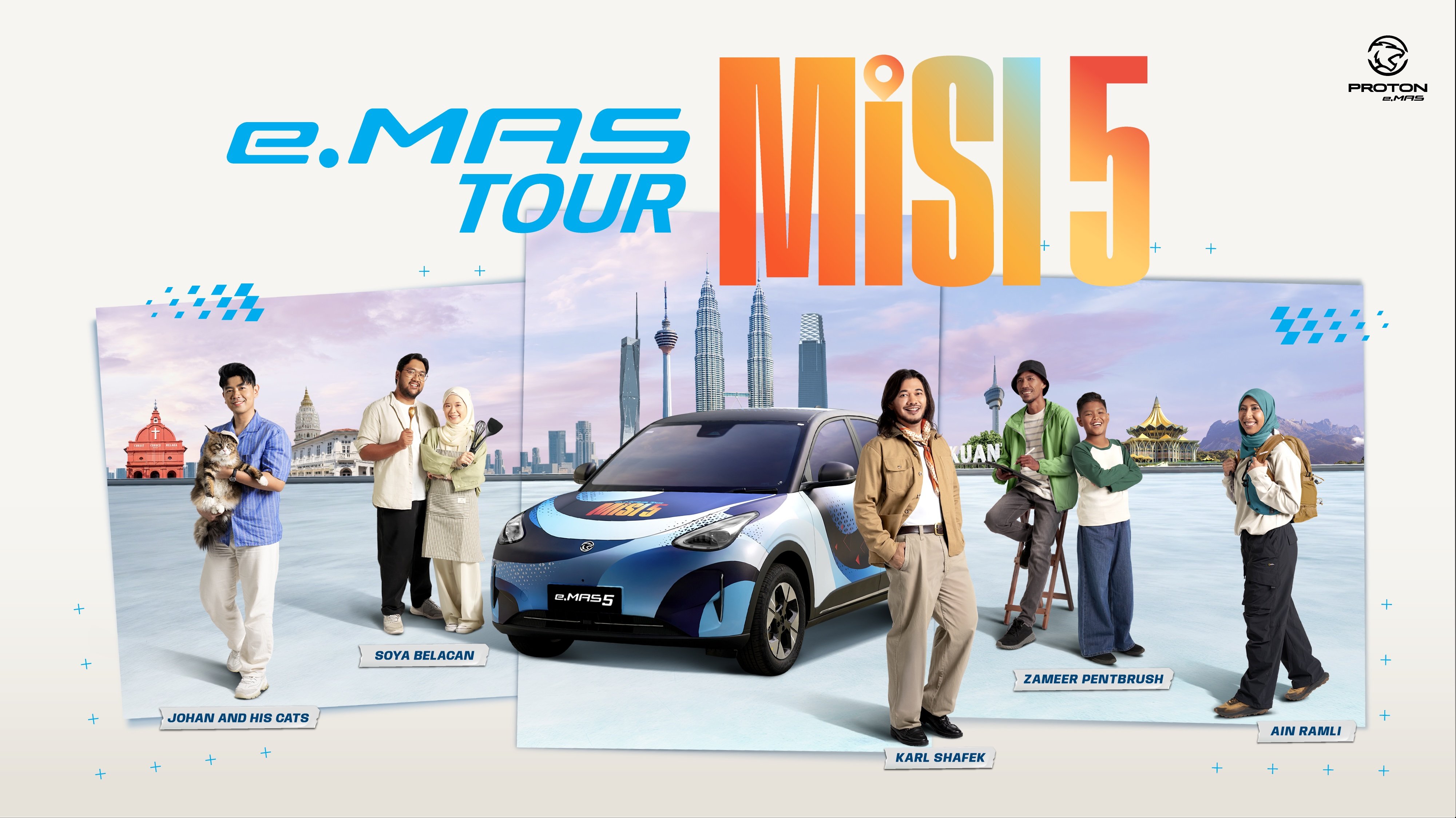 全新 Proton eMas 5 即将面市！宝腾发起“MISI 5”全国巡展活动，正式发布前将横跨全马13州29城公开秀出新车