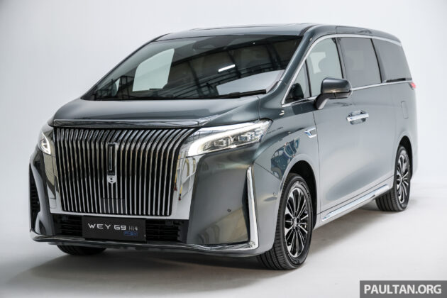 GWM WEY G9 已开始本地组装, 1.5L PHEV油电混动豪华MPV, 油电综合里程可达1,000公里, 本地预估价30万令吉内