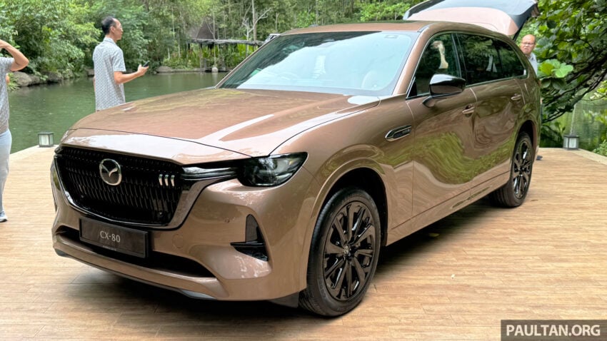 2025 Mazda CX-80 2.5G PHEV AWD 本地发布, 搭载2.5L PHEV混动系统, 综合油耗1.6L/100km, 售价33.16万令吉 306575