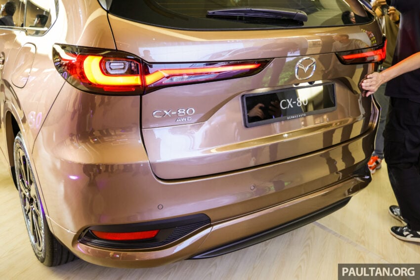 2025 Mazda CX-80 2.5G PHEV AWD 本地发布, 搭载2.5L PHEV混动系统, 综合油耗1.6L/100km, 售价33.16万令吉 306669