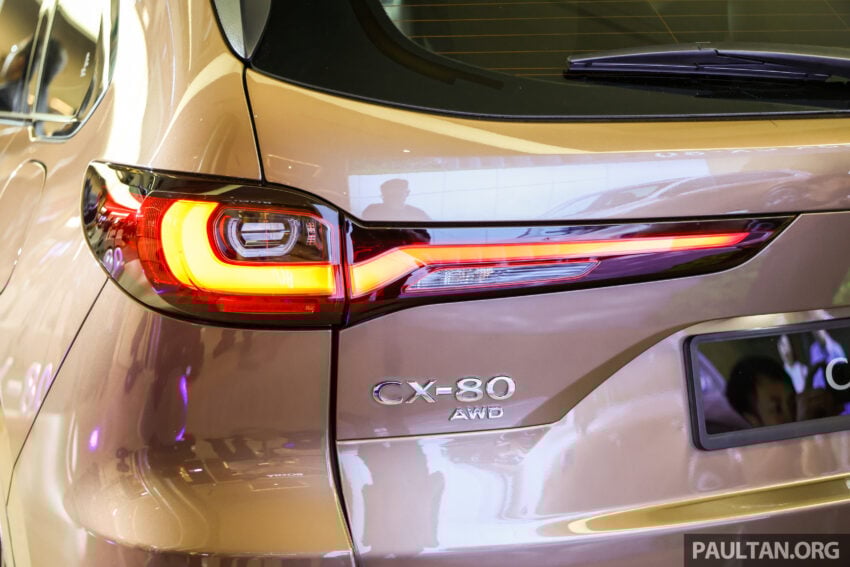 2025 Mazda CX-80 2.5G PHEV AWD 本地发布, 搭载2.5L PHEV混动系统, 综合油耗1.6L/100km, 售价33.16万令吉 306670